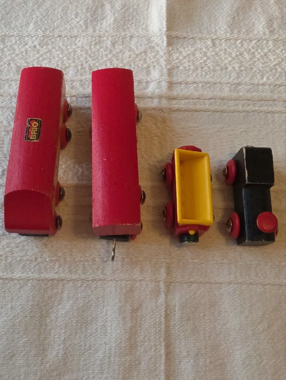 Vintage BRIO Wooden Train Lot 4 Pc